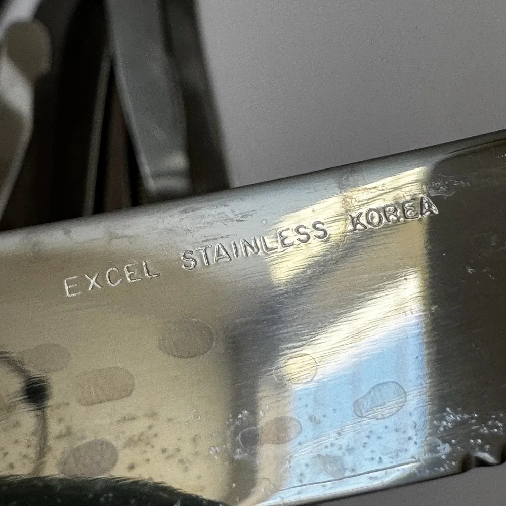 Excel stainless Brookfield lot of 13 pistol handle dinner knives 9‎ 1/4